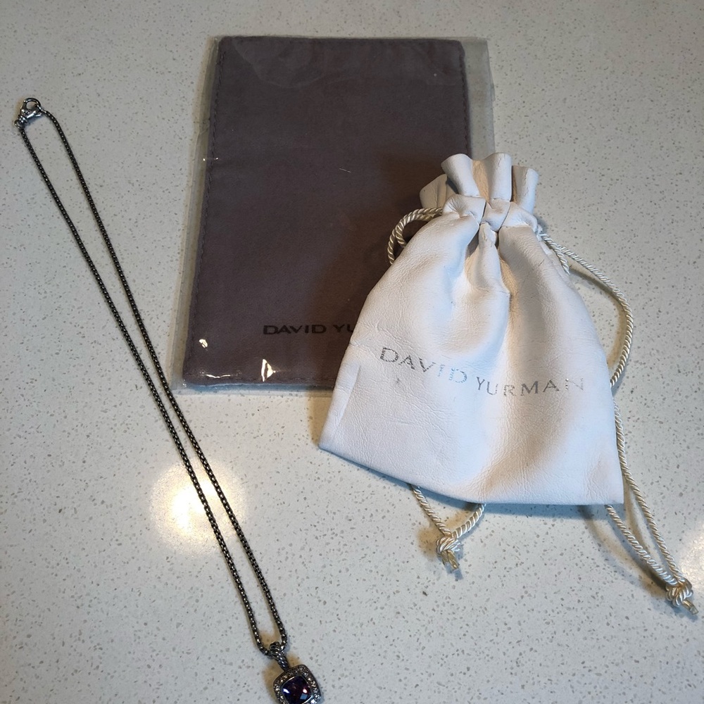 David Yurman Albion petit necklace in Amethyst - Picture 2 of 5